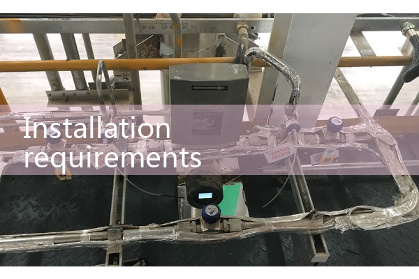 Installation requirements for wedge flowmeter