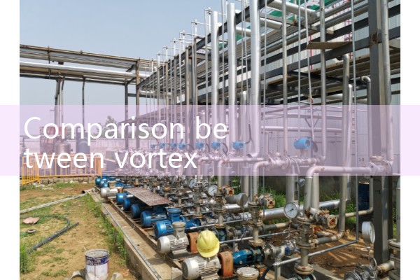 Determine the vortex street and mass flowmeter